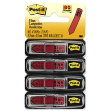 MMM 684RDSH 3M Post-it Red Arrow Printed Flags w/ Dispenser MMM684RDSH