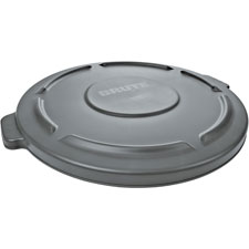 RCP 263100GY Rubbermaid 32 Gallon Brute Container Flat Lids RCP263100GY
