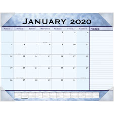 AAG 89701 At-A-Glance Slate Blue Desk Pad Calendar AAG89701