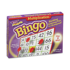 Trend T6135 Multiplication Bingo, 5'' x 5'', 36 Cards, 700 Chips