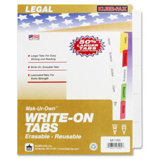 KLF 23005 Kleer-Fax Laminated writable indexes KLF23005