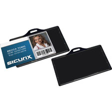 Id card holders,vertical,3-3/8"x2-1/8",25/pk,black, sold as 1 package, 25 each per package 
