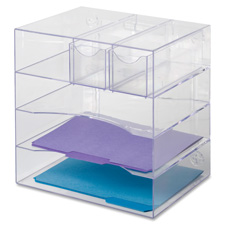 RUB 94600ROS Rubbermaid Optimizer 4-Way Organizer w/ Drawers RUB94600ROS