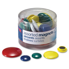 OIC 92500 Officemate Round Handy Magnets OIC92500