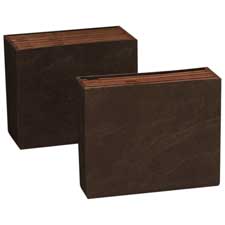 Expanding File, No Flaps, A-Z Format, 21 Pockets, Brown