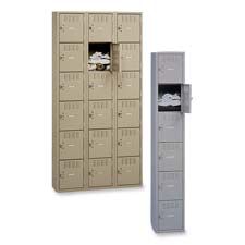 TNN BS6121812AMG Tennsco 6-Tier Steel Box Lockers TNNBS6121812AMG