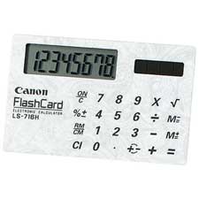 CNM LS716H Canon 8-Digit Card Size Solar Calculator CNMLS716H