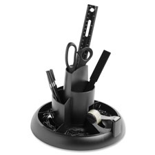 RUB 25001 Rubbermaid Three-Tier Rotary Organizer w/ Supplies RUB25001