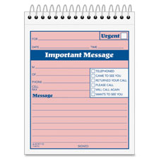 ABFSC9711D Adams Business Forms "While You Were Out" Phone Message Book, 50 Sets, 4"x5-1/2"BOOK,PHONE,MSG,WYWO,4X5.5