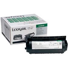Lexmark 12A6830 Print Cartridge, Return Program, 7500 Page Yield, Black, LEX12A6830, LEX 12A6830
