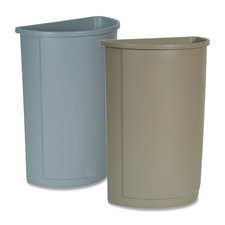 RCP 352000GY Rubbermaid Half Round Wastebaskets  RCP352000GY
