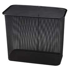 RCP WMB30RBK Rubbermaid Steel Mesh Rectangle Wastebasket RCPWMB30RBK