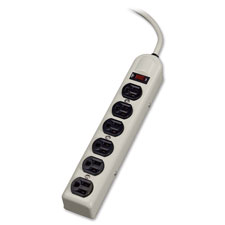 FEL 99027 Fellowes 6-Outlet Metal Power Strip FEL99027