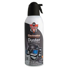 Compressed gas duster, 10 oz, 6/pk, sold as 1 package