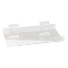 Large Acrylic Shelf For Slotwall Exhibit, Clear