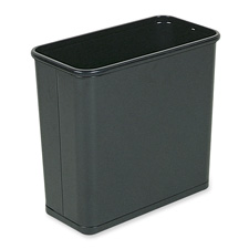 RCP WB30RBK Rubbermaid Fire-Safe Rectangle Wastebasket RCPWB30RBK
