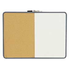 QRT00440 Quartet Combination Boards, w/ Plastic Frame, 11"x17", White/CorkBOARD,COMBO,11X7