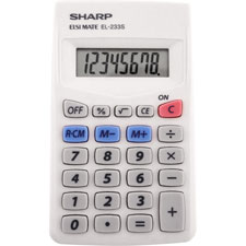 SHR EL240SB Sharp Basic Handheld Calculator SHREL240SB