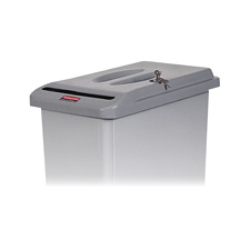 Container Lid,w/ Lock,F/ 15-23 Gal,11-5/8"x20-1/2"x2-1/4",GY