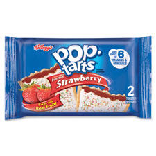 Keebler 31732 Pop Tarts, 3.67 oz., 6/BX, Strawberry
