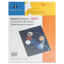 Sparco 18204 Presentation Cvr, Round Crnr, Plain, 11-1/4'' x 8-3/4'', 100/BX, CL, SPR18204, SPR 18204