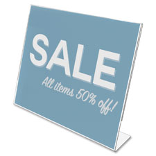 DEF 66701 Deflect-O Landscape Slanted Sign Holder DEF66701