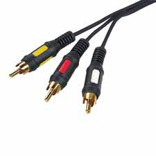 ARE58286 Arista Enterprises, Inc. Video/Audio Cables, With RCA Type Plugs, 12'CABLE,A/V,PARALLEL,RCA ,12'