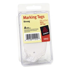 AVE 11014 Avery Medium Weight Stock Marking Tags w/ String AVE11014