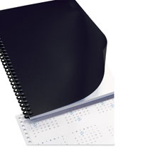 Binding Covers, Plastic, Spill/Tear Proof, 50/PK, Black