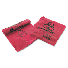 UMI01EB086000 Unimed-Midwest, Inc. Infectious Waste Bags, 1 Gallon, 1.25 mil, 200 Bags/BX, RedBAGS,WASTE,1GAL,RD