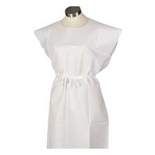 Exam Gown, Front/Back Opening, 2-Ply, 30