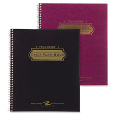 Roaring Spring Paper 12144 Teacher Planner, 40-Week, Double Pocket, 11'' x 8-1/2'', Assorted, ROA12144, ROA 12144