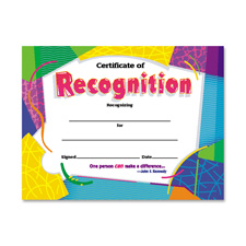 TEP T2965 Trend Certificate of Recognition TEPT2965