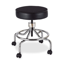 SAF 3432BL Safco Screw Lift Swivel Stool w/ Low Base  SAF3432BL