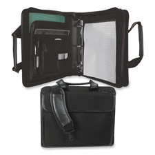 BND465500BLK Bond Street, LTD. Ballistic Nylon Case,Remov. 3" Binder,14"x4-1/2"x11-1/2",BKCASE,PORT,W/REMV 3" BINDER