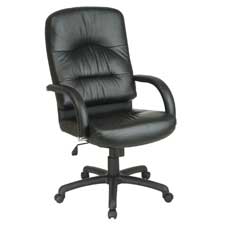 Executive Leather Chair, High Back, 26-1/2
