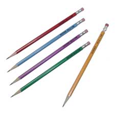 #2 Soft Pencils, Wood, Graphite Core, 144/BX, AST Colors