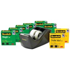 Value Pack,Tape Dispenser,Dual Roll,w/8 Tape Rolls,1