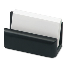 ROL 62522 Rolodex Wood Tones Black Wood Card Holder ROL62522