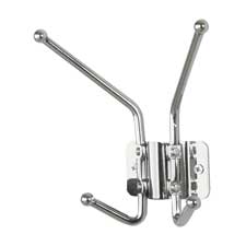 SAF 4160 Safco 2-Hook Contemporary Steel Garment Hooks SAF4160