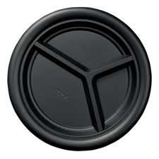 Divided Plate, Microwaveable, 10-1/4