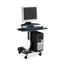 Mayline 948ANT Computer Workstation, Mobile, 28-1/2'' x 26'' x 29-1/2'', Anthracite, MLN948ANT, MLN 948ANT