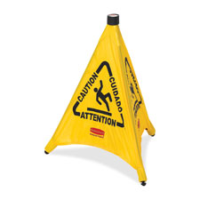 RCP 9S0000YW Rubbermaid Multi-Lingual Caution Safety Cones RCP9S0000YW