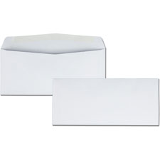 Fully Gummed Envelope, 24Lb, V-Flap, No 10, 4-1/8