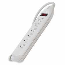 BELKIN F9D16012 Powerstrip, w/ Sliding Covers, 6 Outlets, 12' Cord, Putty, BLKF9D16012, BLK F9D16012