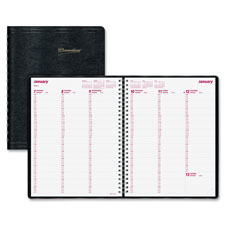 RED CB950NBLK Rediform Twin-Wire Binding Weekly Planner REDCB950NBLK