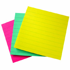 SPR 19823 Sparco Premium Ruled Extreme Colors Adhesive Notes SPR19823