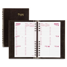 RED CB100CBLK Rediform CoilPRO Hard Cover Weekly Planners REDCB100CBLK