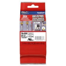 BRTTZS961 Brother International Corp. Industrial Tape, Laminated, 1-1/2", Black/Matte SilverCARTRIDGE,TAPE,1.5"BK/SR