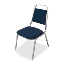Lorell 62510 All-Purpose Stack Chairs, 26'' x 28'' x 34-3/8'', 4/CT, Blue